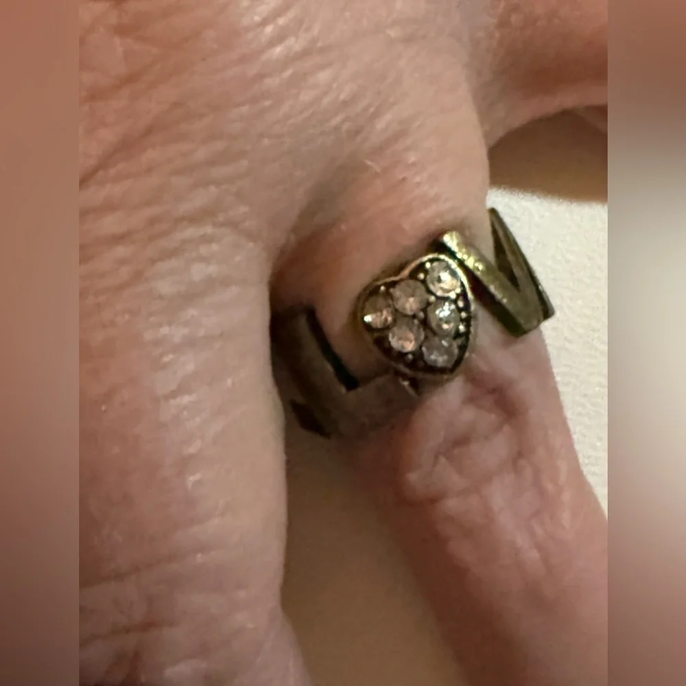 Silver Heart Love Ring NWT